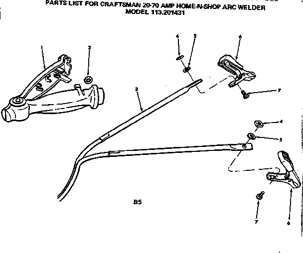 Craftsman Arc Welder Unit Parts Model 113201431