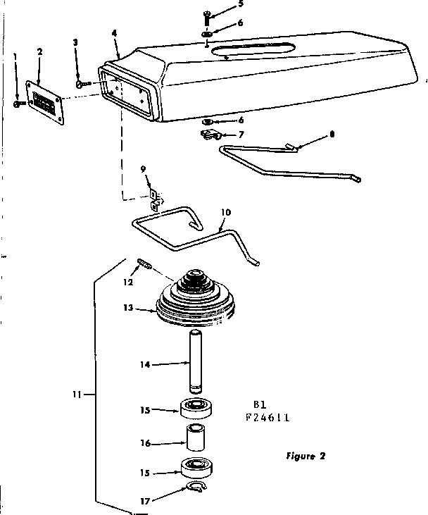 2 INCH DRILL PRESS Diagram & Parts List for Model 11324611 Craftsman