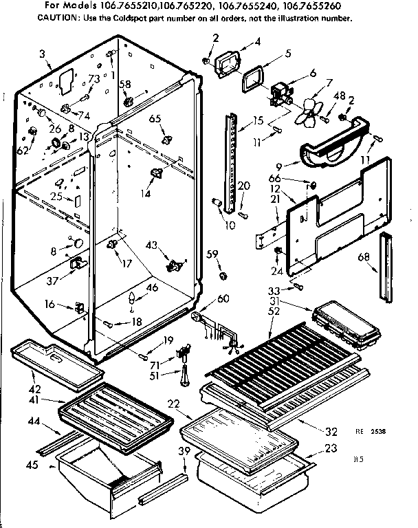 33 Kenmore Coldspot Model 106 Parts Diagram