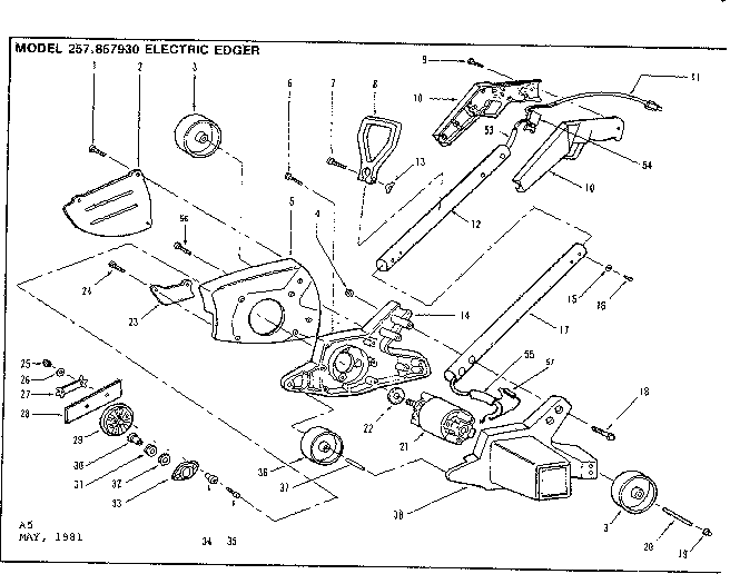 CRAFTSMAN ELECTRIC EDGER Parts Model 257857930 Sears PartsDirect