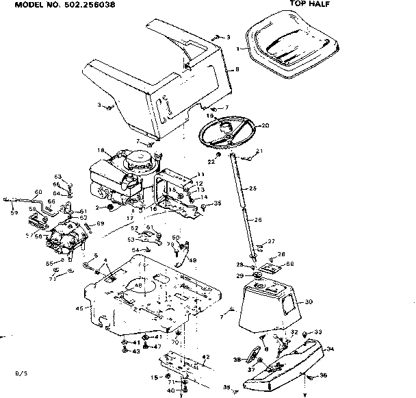 Craftsman Riding Lawn Mower Wiring Diagram Parts Model