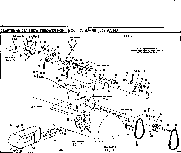 CRAFTSMAN Craftsman 22 In Snow Thrower Parts Model 536909400 Sears