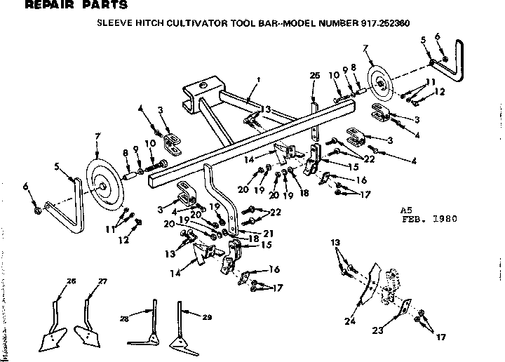 Craftsman Sleeve Hitch Cultivator Tool Bar Parts Model My XXX Hot Girl