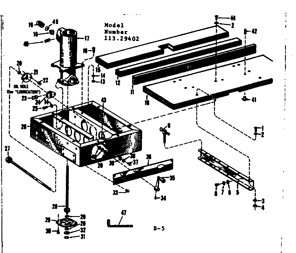 Craftsman 10 Radial Arm Saw Parts