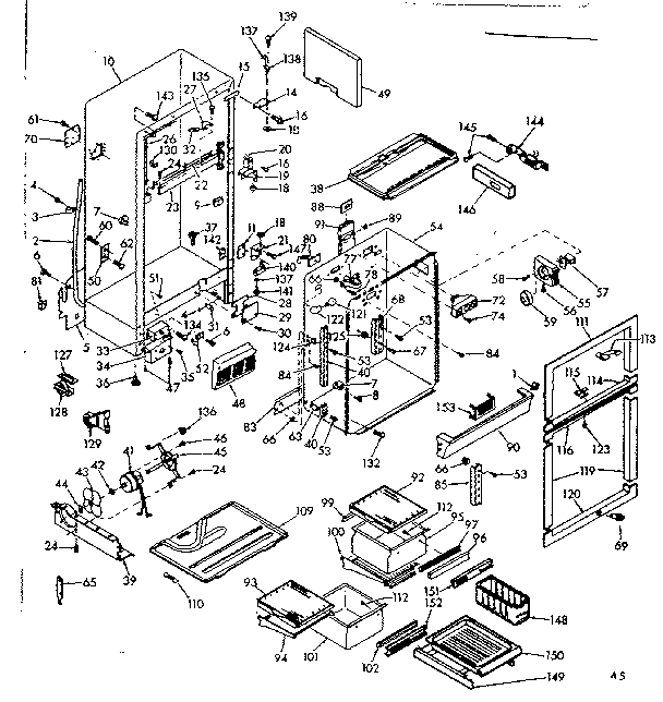33 Kenmore Coldspot Model 106 Parts Diagram