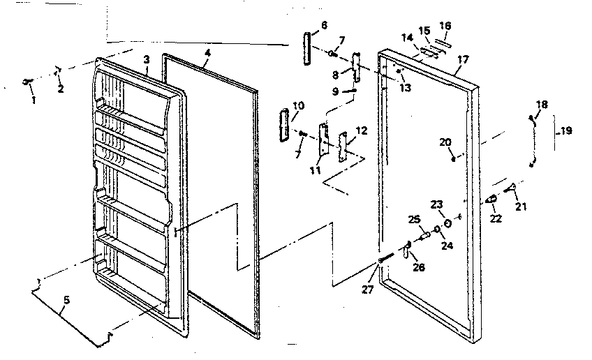 Kenmore  Coldspot Freezers (31 Cubic Feet  Door parts