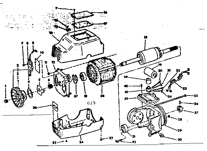CRAFTSMAN Craftsman 10 inch radical saw Motor assembly Parts