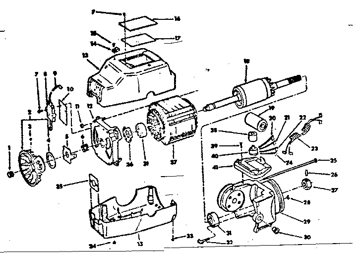 CRAFTSMAN Craftsman 10 inch radical saw Motor assembly Parts