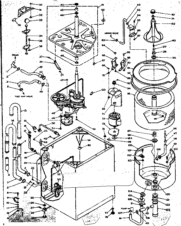 KENMORE KENMORE AUTOMATIC WASHERS Parts | Model 1106204255 | Sears