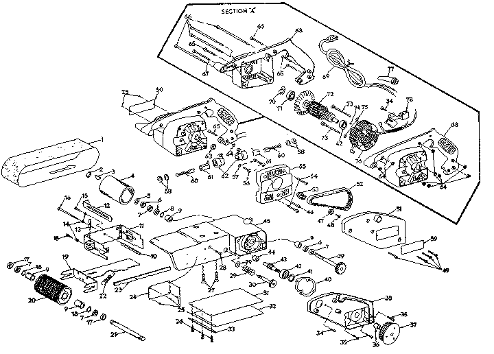 CRAFTSMAN CRAFTSMAN 4 INCH BELT SANDER Parts Model 31511762 Sears PartsDirect