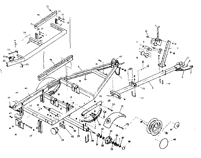 Model+Yacht+Parts BOAT TRAILER Diagram &amp; Parts List for Model 