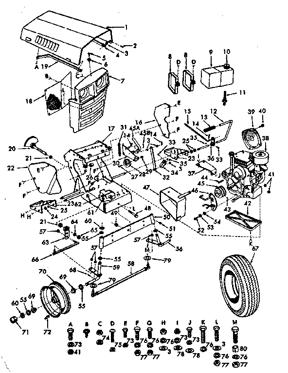 CRAFTSMAN SEARS CUSTOM 10XL TRACTOR Parts | Model 91725061 | Sears