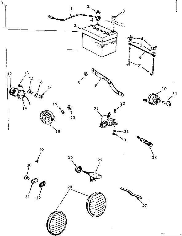Craftsman Sears st 16 tractor Electrical Parts