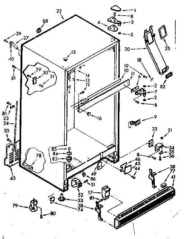 Sears Kenmore Coldspot Refrigerator Parts
