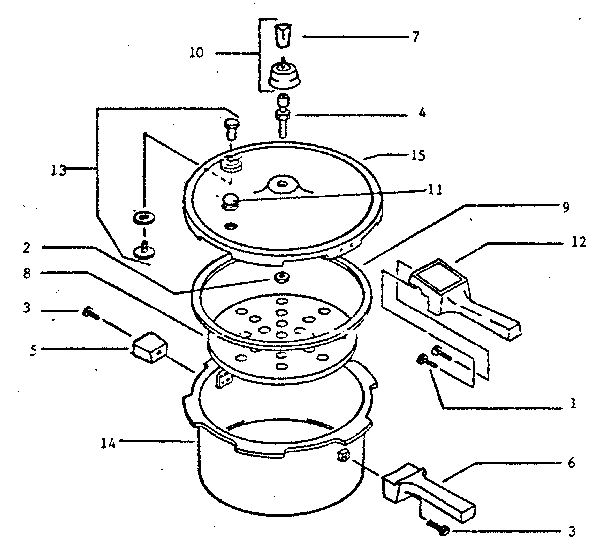 PRESTO PRESTO 6 QUART PRESSURE COOKER Parts Model 79351 Sears