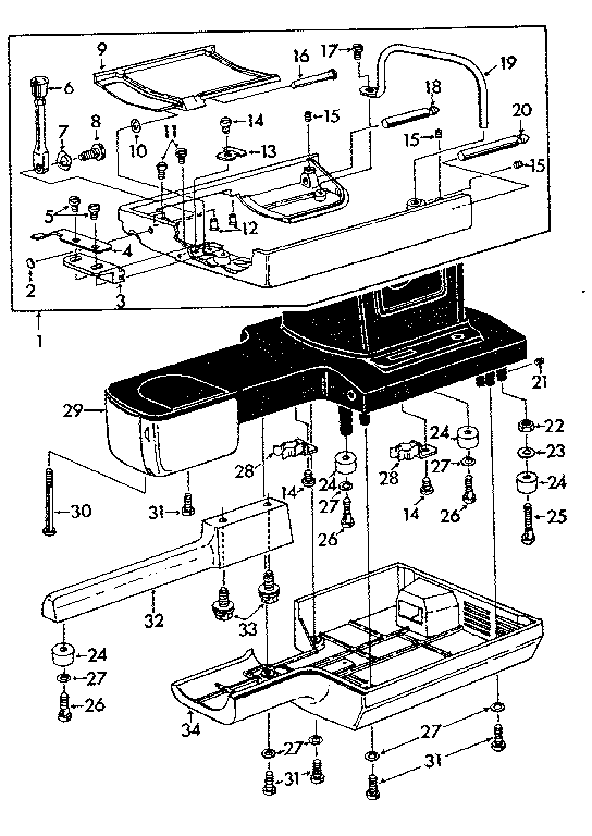 EXTENSION TABLE Diagram & Parts List for Model 14819370 KenmoreParts