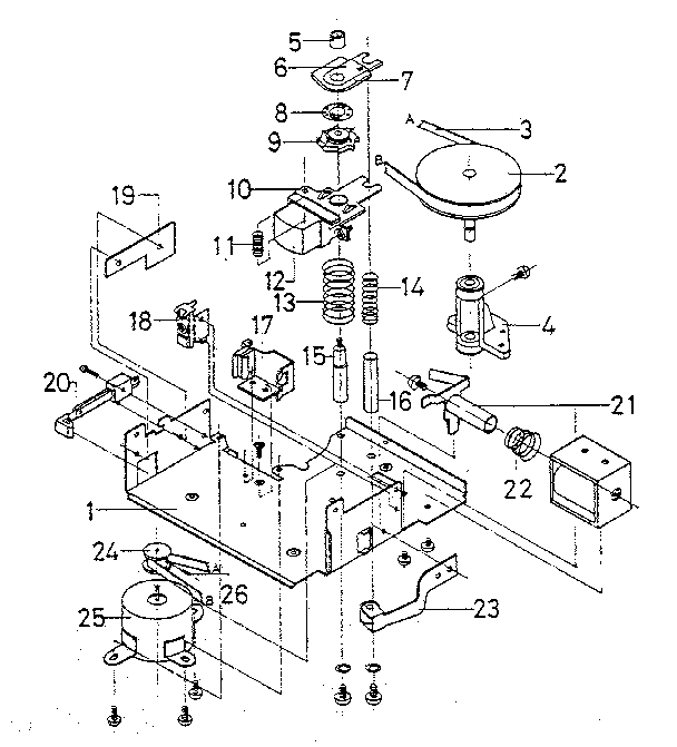 MECHANISM Diagram & Parts List for Model 53050472 SearsParts Audio