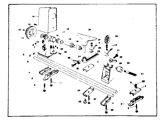 CRAFTSMAN 12INCH LONG BED WOOD LATHE Parts Model 14923860 Sears