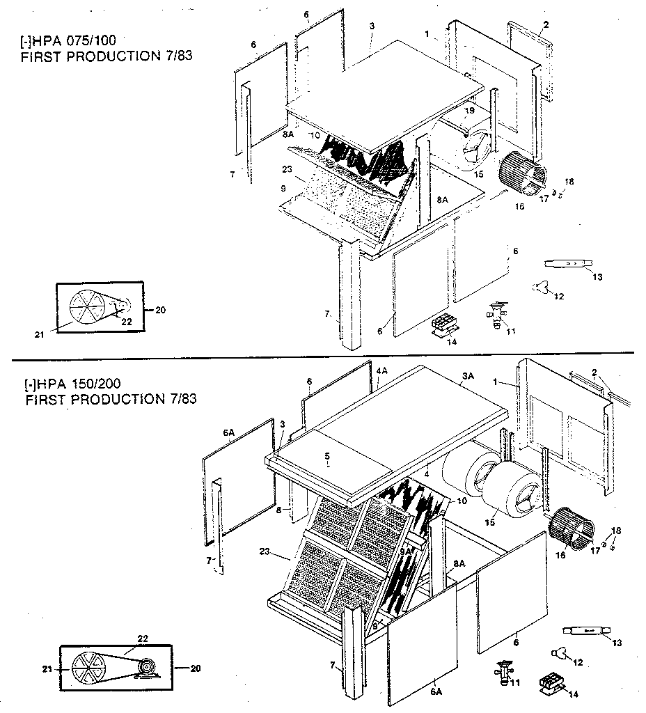 RHEEM Air Handlers Replacement Parts Model HPA 200 SearsPartsDirect