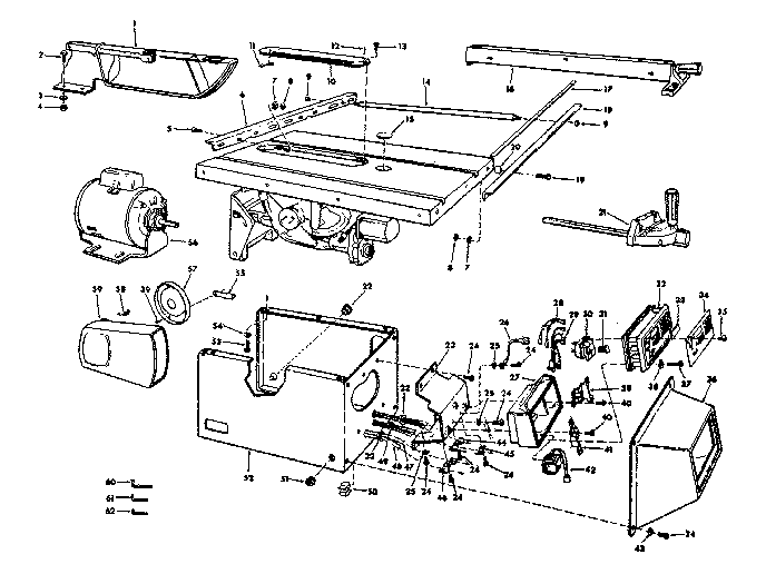 Craftsman Craftsman 10 In  Table Saw Parts