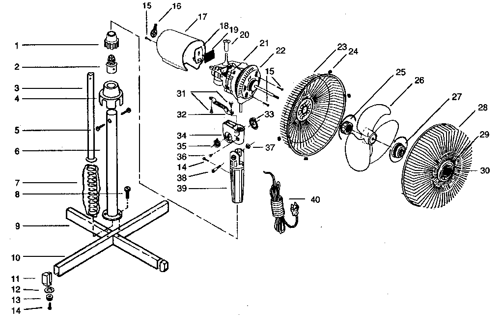 Parts Of An Oscillating Fan