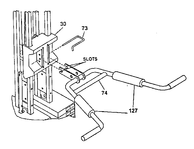 Dp Exercise bench Handlebar assembly Parts