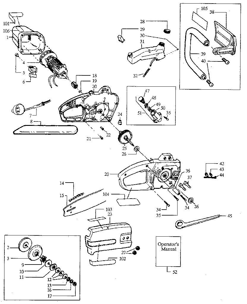 Craftsman Electric Chainsaw Diagram
