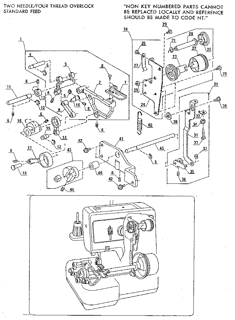 KENMORE Sears Sewing Machine Attachment Parts | Model 3851564180