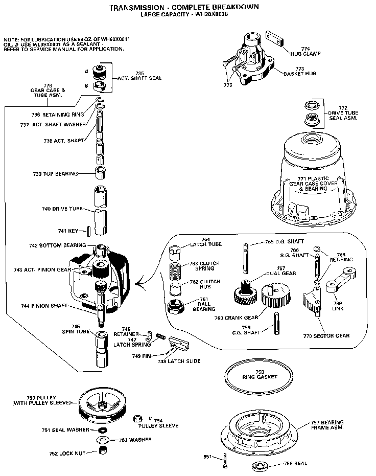 ge profile washer parts manual