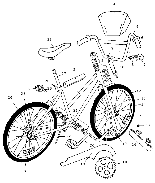 felt bicycle replacement parts