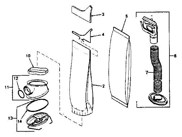 BAG & EMTOR Diagram & Parts List for Model 3CB Kirby-Parts ...