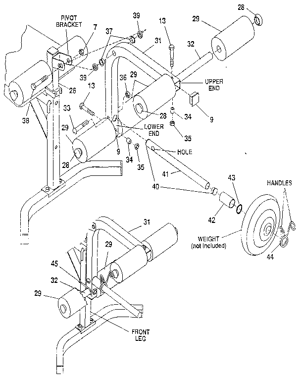 Dp Weight bench Figure 3 Parts