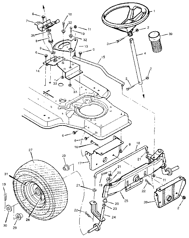 DIAGRAM FOR CRAFTSMAN RIDING LAWN MOWER - Diagram