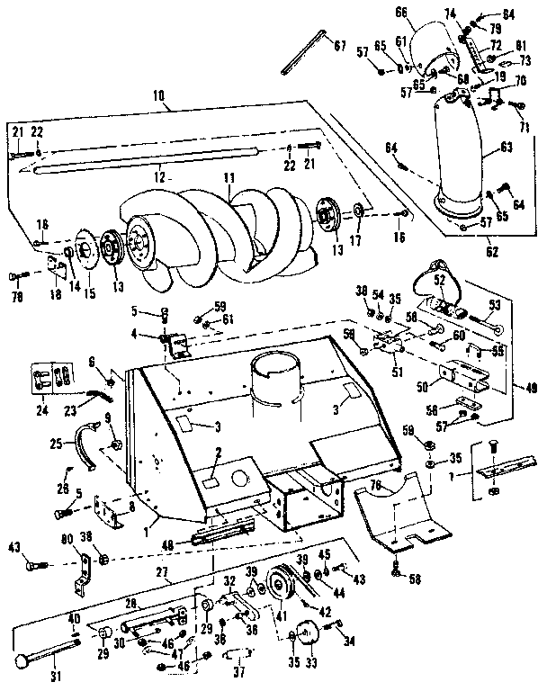 CRAFTSMAN 42" SNOW THROWER Parts | Model 842240550 | Sears PartsDirect