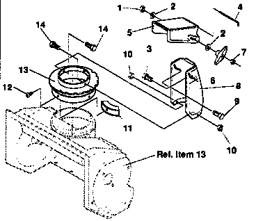 Craftsman Snow thrower Discharge chute repair parts Parts