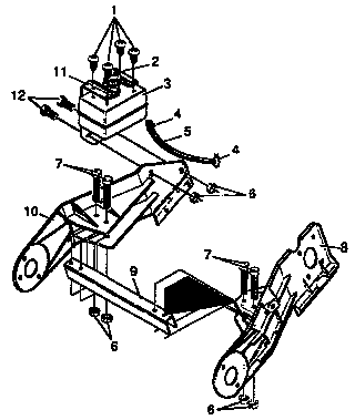 Craftsman Snow thrower Frame components repair parts Parts