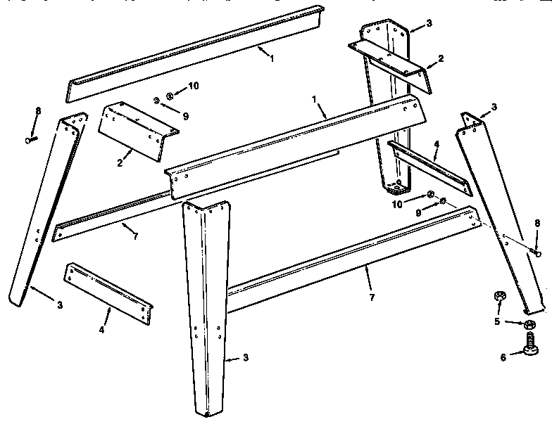 CRAFTSMAN Jointer/planer Leg set assembly Parts