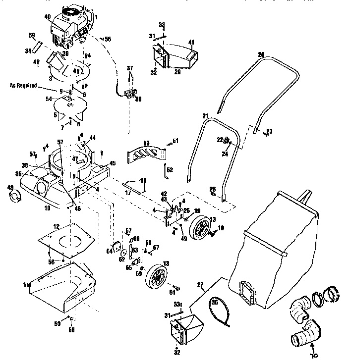 CRAFTSMAN CHIPPER / VAC Parts Model 987799600 Sears PartsDirect