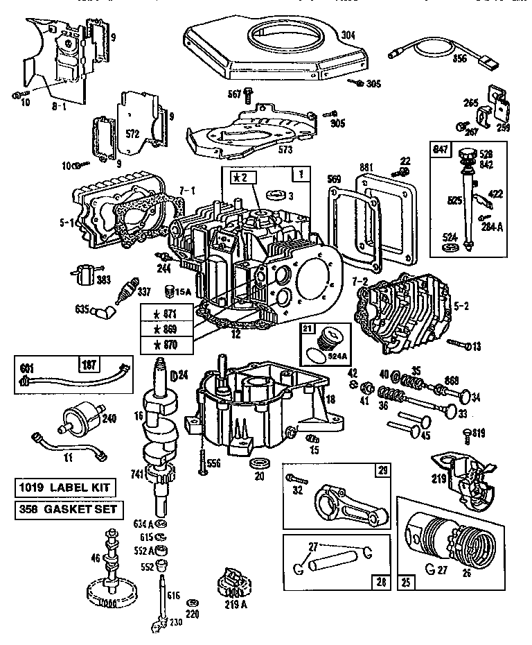 Briggs And Stratton Engine Replacement Parts