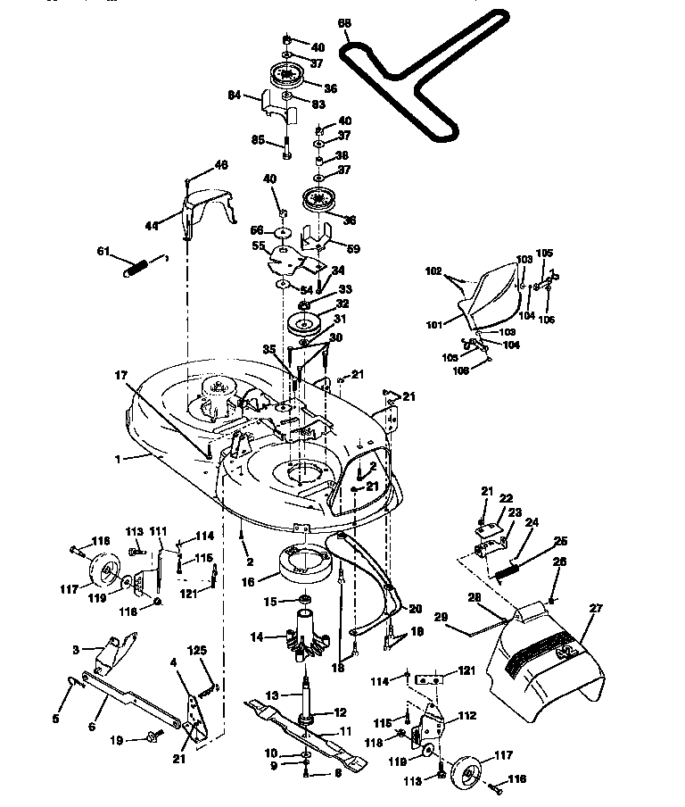 Mower Deck Diagram  U0026 Parts List For Model 917252590