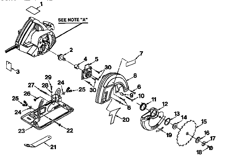 Craftsman Craftsman circular saw Circular saw Parts