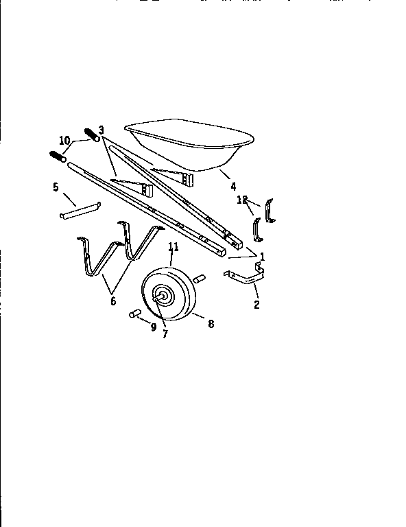CRAFTSMAN Wheelbarrow Replacement Parts Model 47287803 SearsPartsDirect