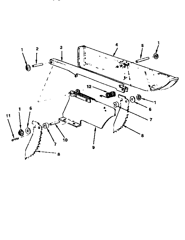 CRAFTSMAN Table saw Guard assembly Parts