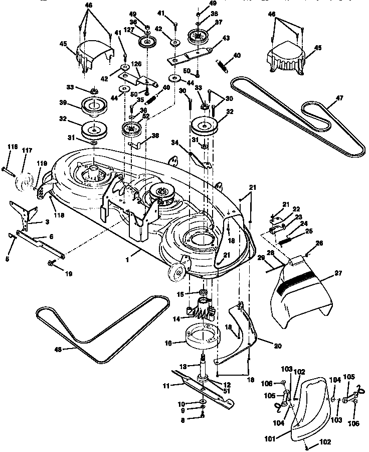 Mower Deck Diagram  U0026 Parts List For Model 917258860