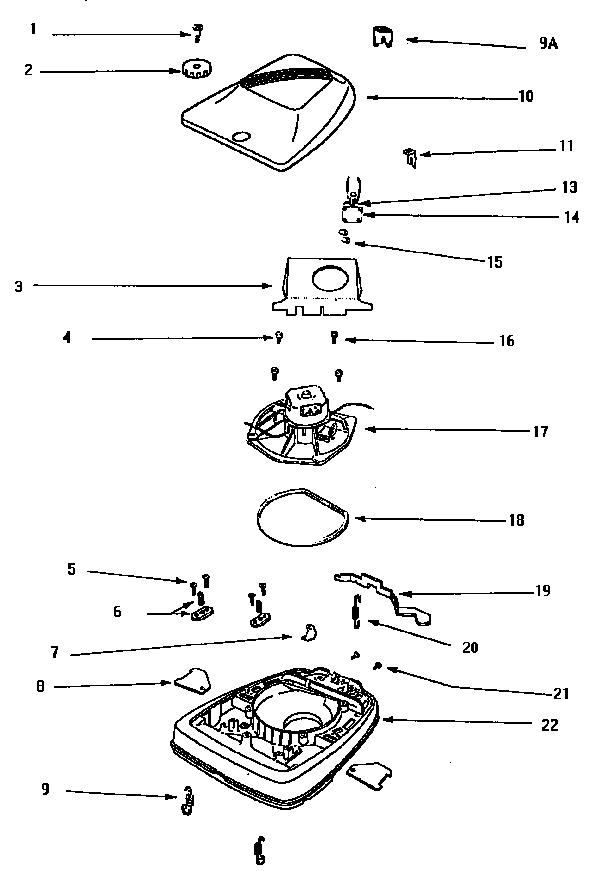 EUREKA Upright Vacuum Cleaner Agitator Parts Model 1934A SearsPartsDirect