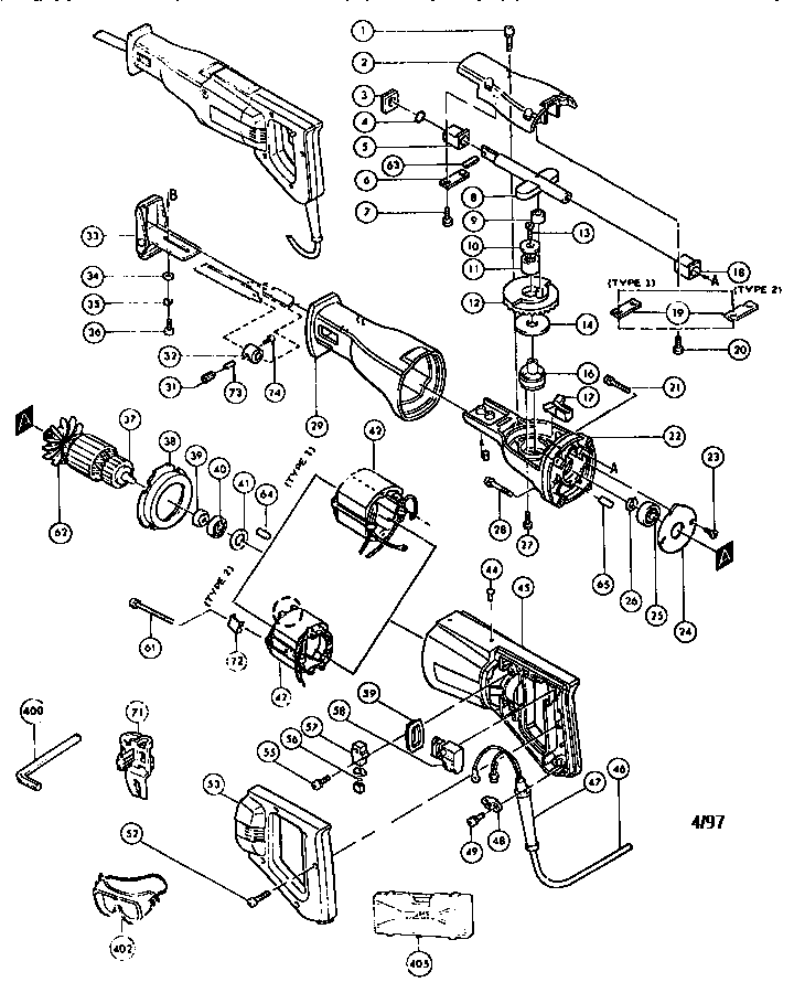 makita reciprocating saw parts diagram