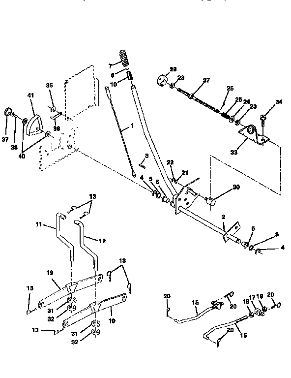 LIFT Diagram & Parts List for Model AYP7159A69 WizardParts Riding