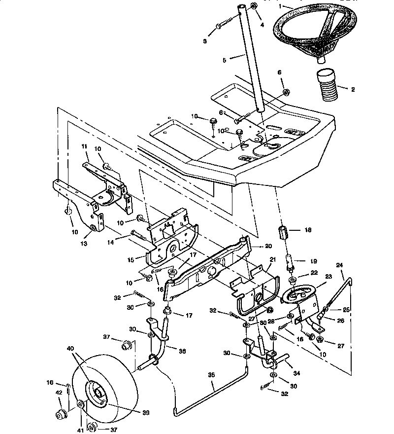Sears Lawn Tractor Parts Diagram