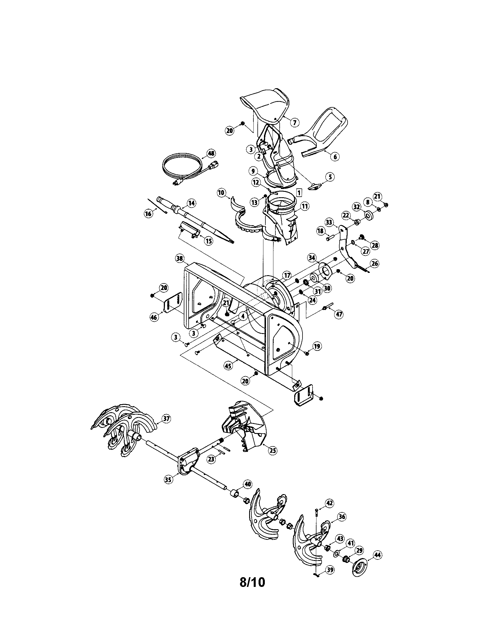 craftsman snowblower auger diagram auto electrical wiring diagram