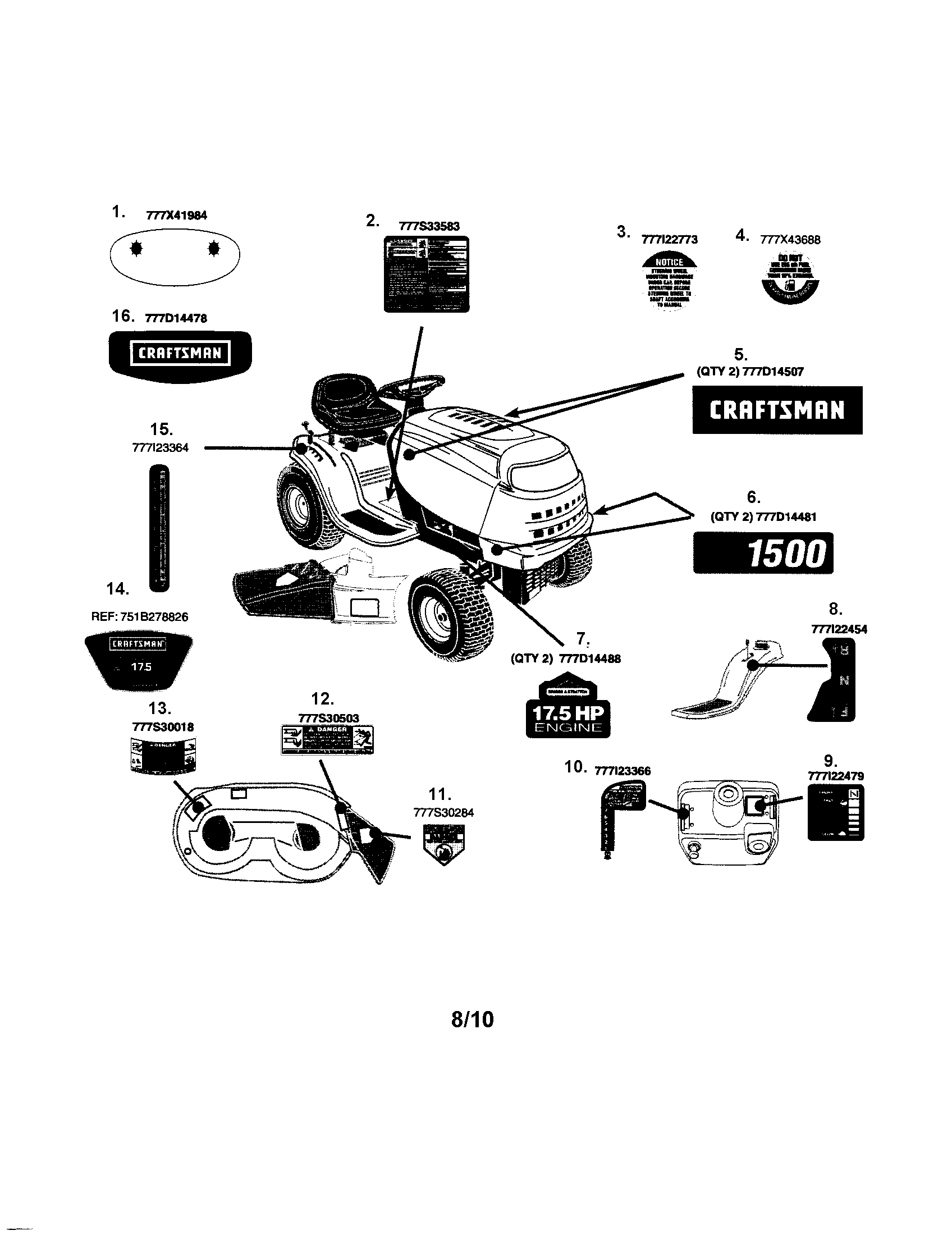 Craftsman M110 Parts Diagram